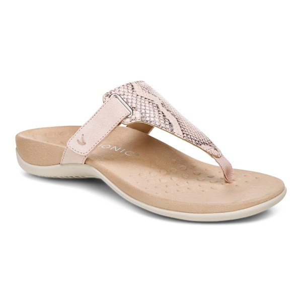 Vionic Sandals Ireland - Wanda T-Strap Sandal Pink - Womens Shoes Online | MFJXC-6715